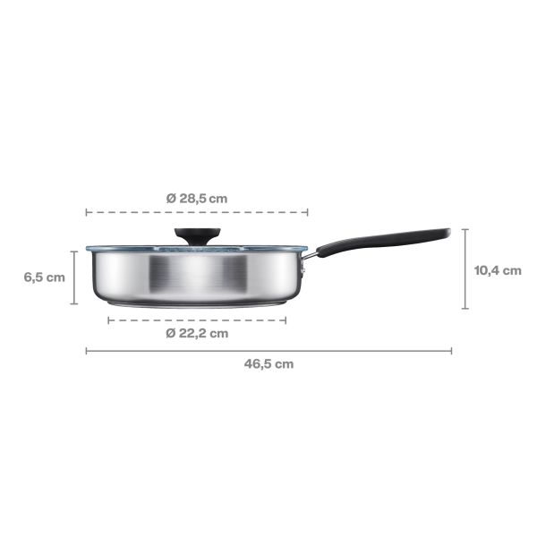 Functional Form keptuvė su dangčiu keramine danga, 26 cm - Image 4