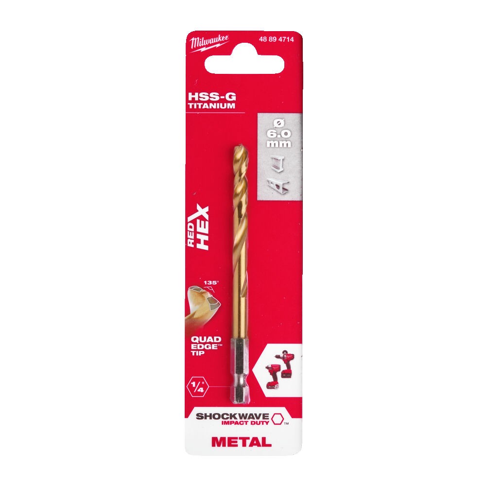 Grąžtas metalui Shockwave HSS 6,0×105 mm, 1 vnt Grąžtas metalui Shockwave HSS 6,0x105 mm, 1 vnt - Image 5