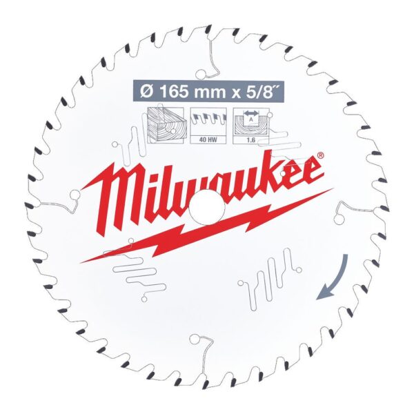 Pjovimo diskų medienai komplektas165 x 15.8 mm, 24/40 dantų - Image 5