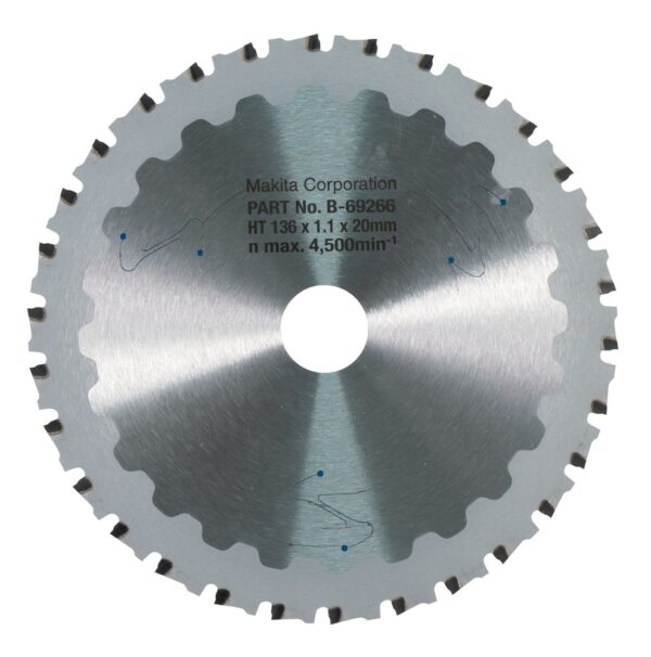 Pjovimo diskas metalui 136x20x1,1 30dant. - Image 2