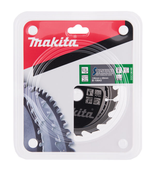 Pjovimo diskas, 136X1.5X20mm 20° T16 medienai SPECIALIZED