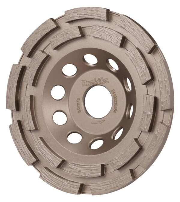 Deimantinis šlifavimo diskas betonui, 125mm dvigubo segmento - Image 3