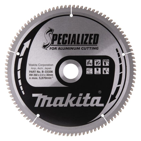 Diskas pjovimo 216x30x2.4mm. 100dant.. -5°(aliuminiui) SPECIALIZED - Image 2