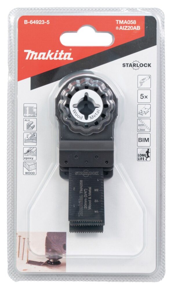 Priedas daugiafunkciniam įrankiui, medienai ir metalui, 20 mm (5vnt) - Image 4