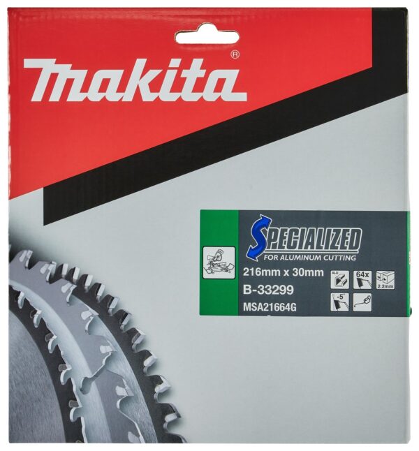 Diskas pjovimo aliuminiui 216X2.2X30mm -5° T64 SPECIALIZED