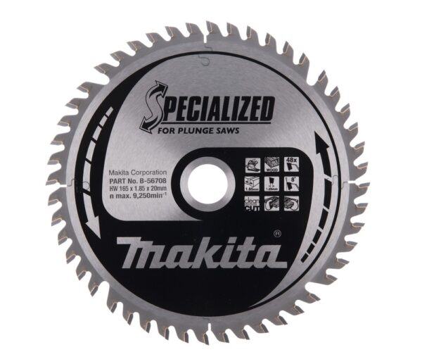 Pjovimo diskas, 165x20x1,85 mm, medienai 8° T48 SPECIALIZED - Image 2