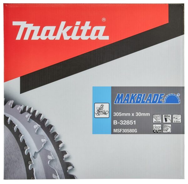 Pjovimo diskas medienai 305X2.3X30mm 5° T80 MAKBLADE - Image 4