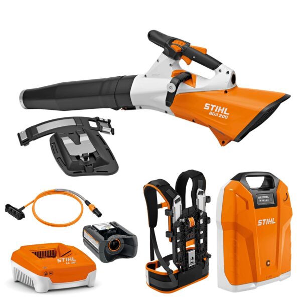 Pūtiklis akumuliatorinis STIHL BGA 200 (be akum. ir pakrov.) su nešiojimo sistema BA014900400 - Image 12