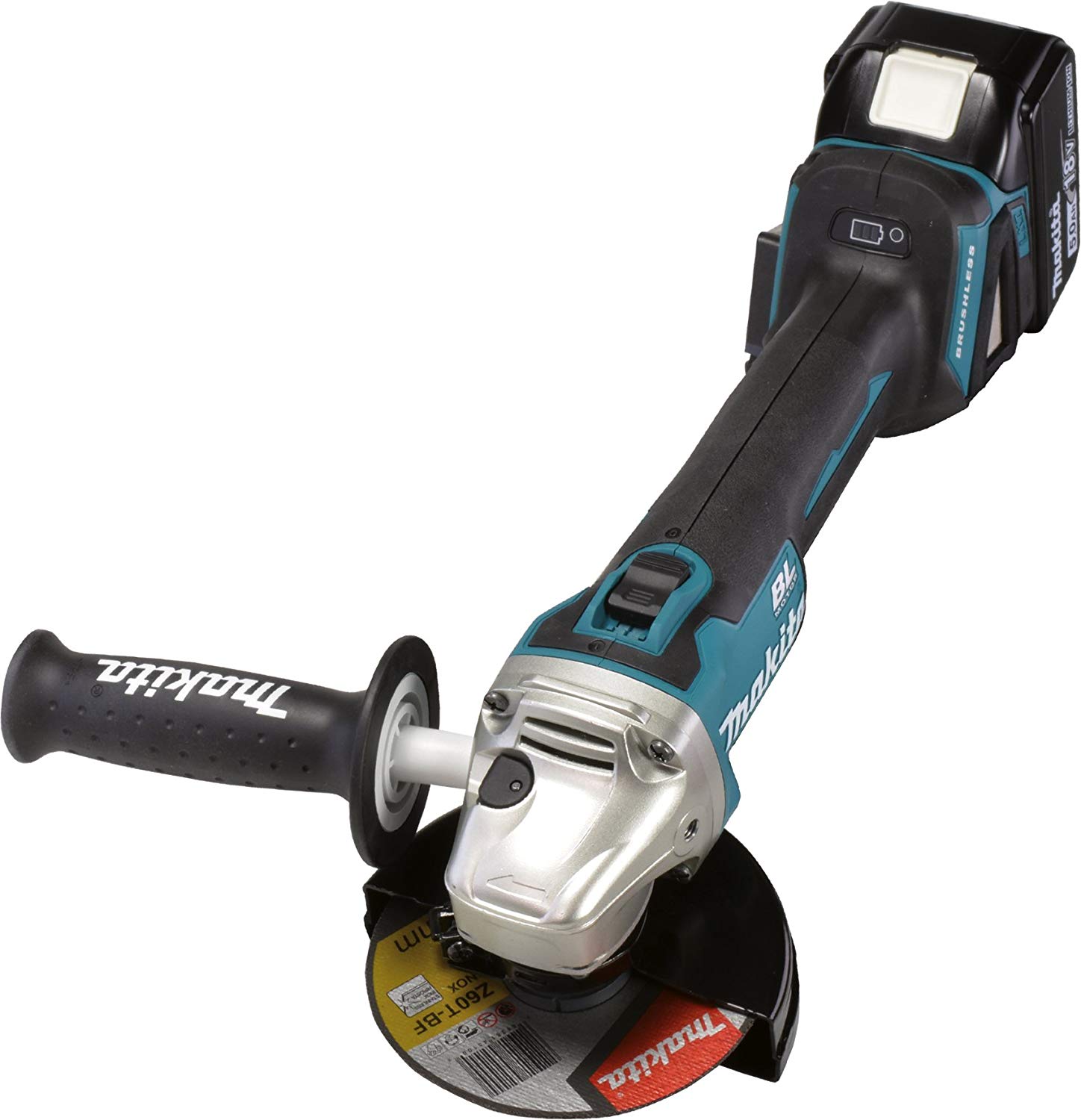 Akumuliatorinis kampinis šlifuoklis DGA506RTJ