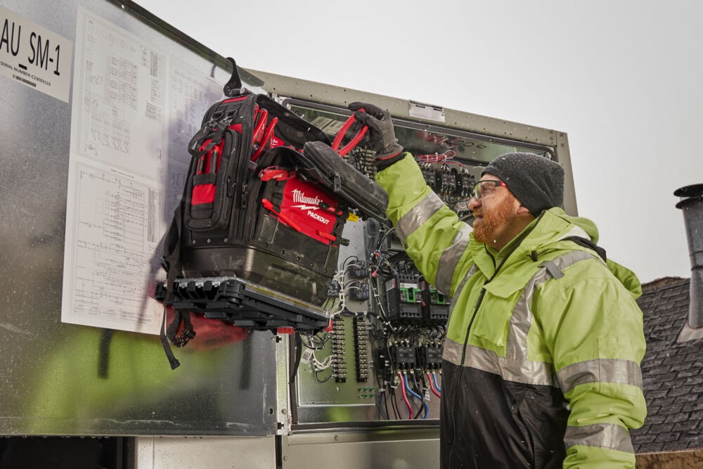 Kuprinė įrankiams kietu dugnu Packout organizer