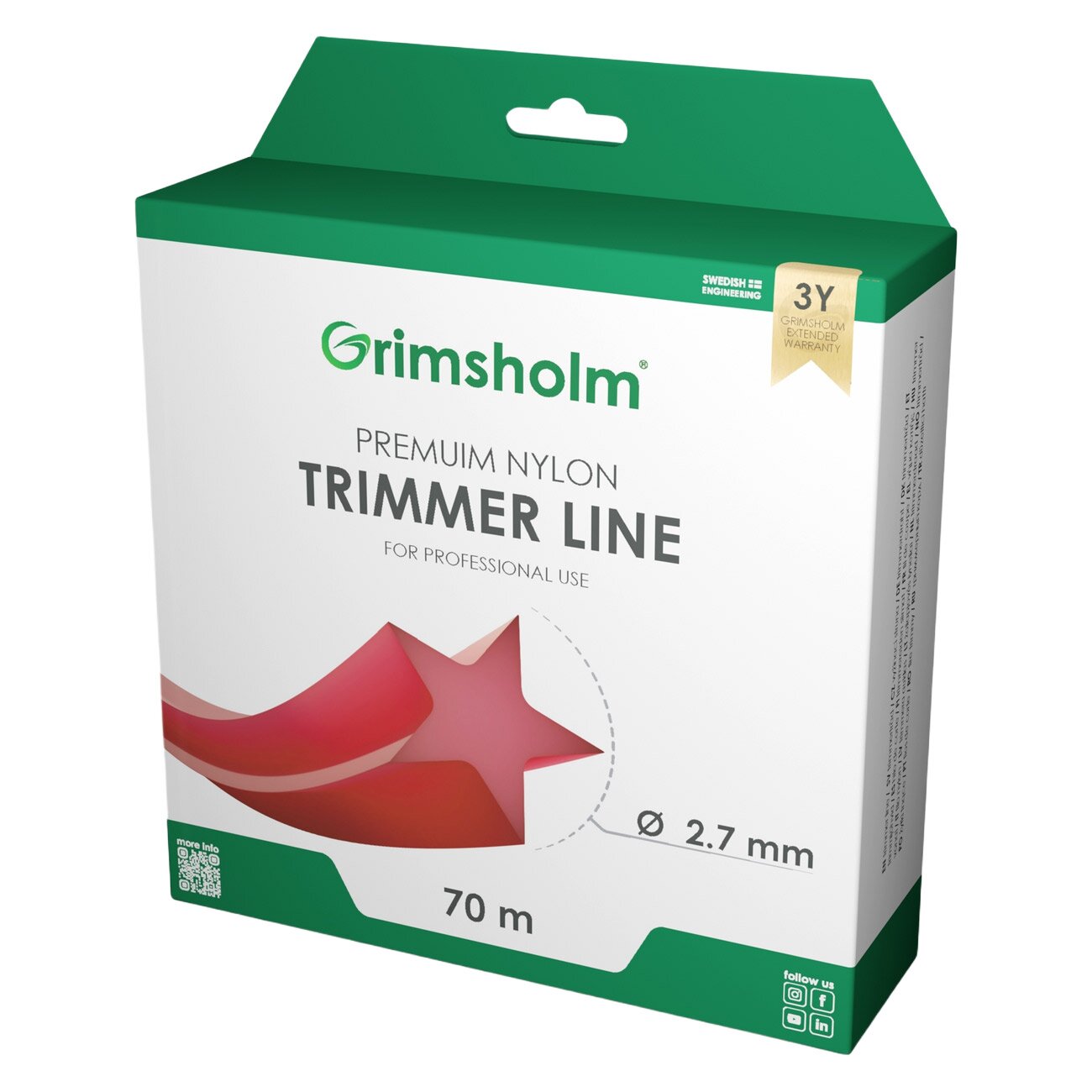 Valas trimeriui 2.7 mm/70m Grimsholm Star