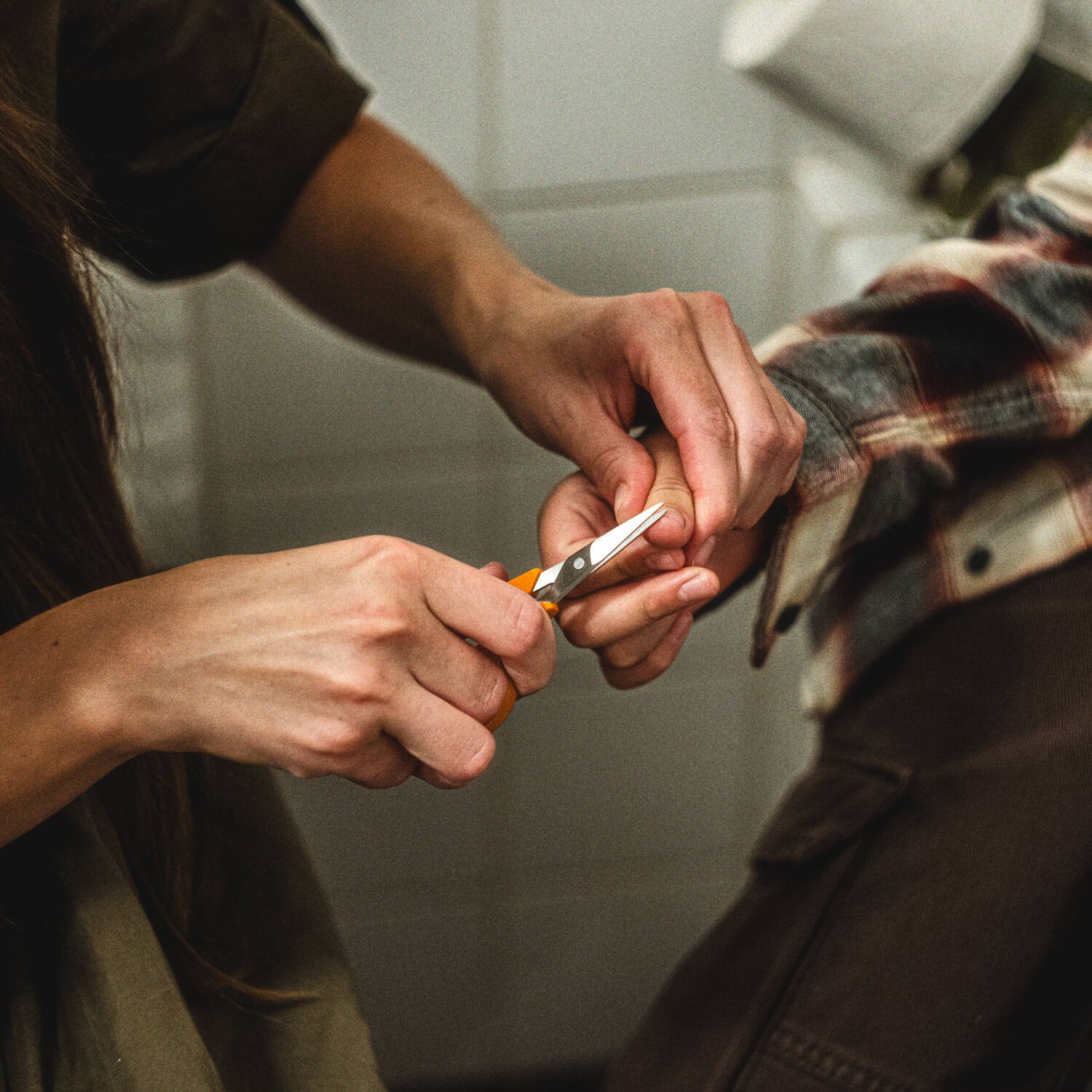 Classic manikiūro žirklės apvaliais galiukais 10 cm - Image 5