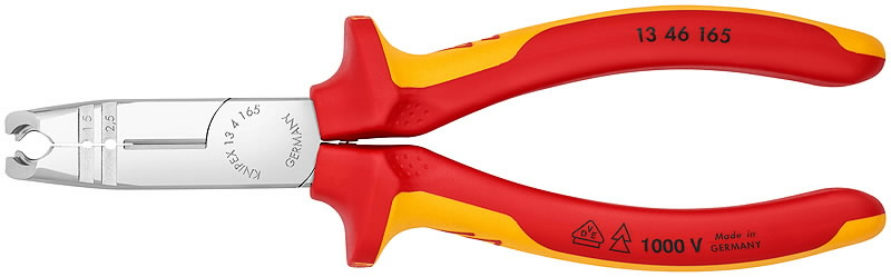 Kabelių nužievinimo replės D8-13mm + 1,5/2,5mm3 VDE, Knipex