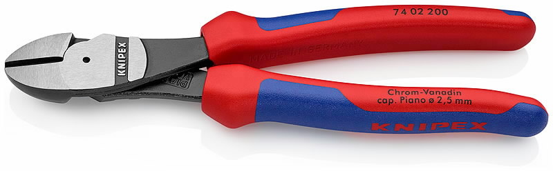 Žnyplės šoninio kirpimo 200mm, Knipex