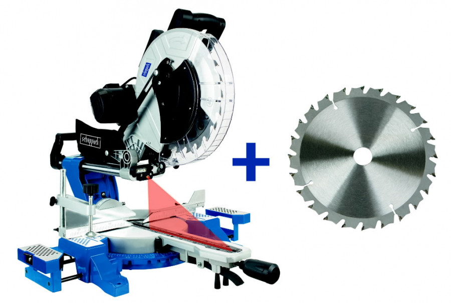 Skersinio pjovimo staklės HM140L + papildomas pjovimo diskas, Scheppach - Image 12
