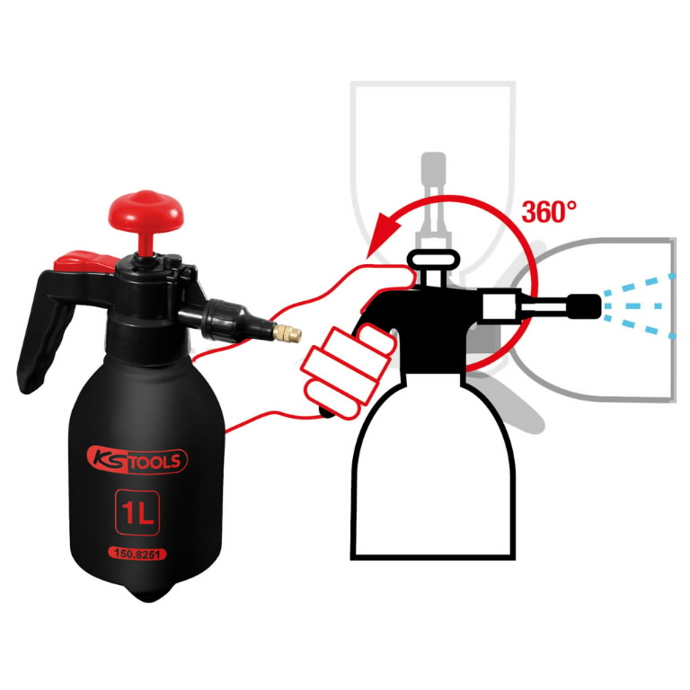 Slėginis purkštuvas 1 l, KS Tools