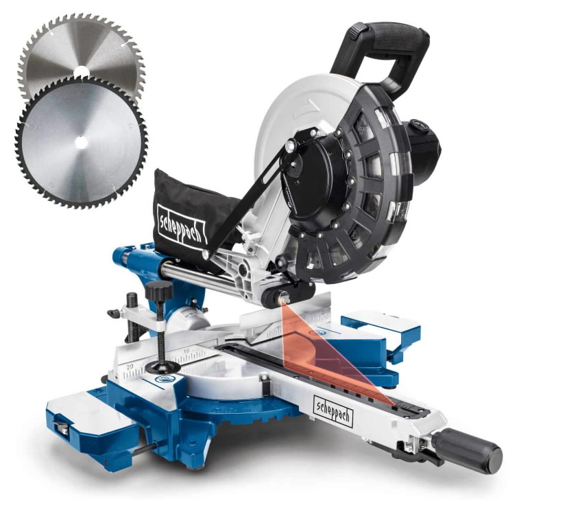 Skersinio pjovimo staklės HM254 + papildomas diskas, Scheppach - Image 2