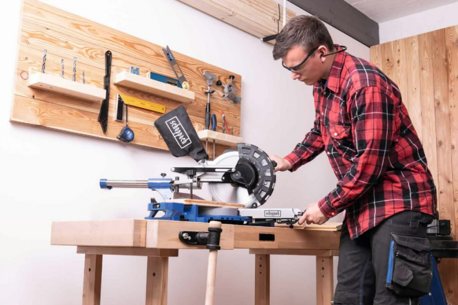 Skersinio pjovimo staklės HM254 + papildomas diskas, Scheppach - Image 3