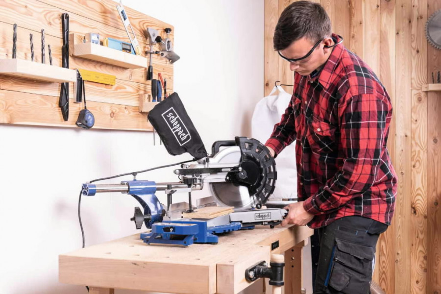 Skersinio pjovimo staklės HM254 + papildomas diskas, Scheppach - Image 4