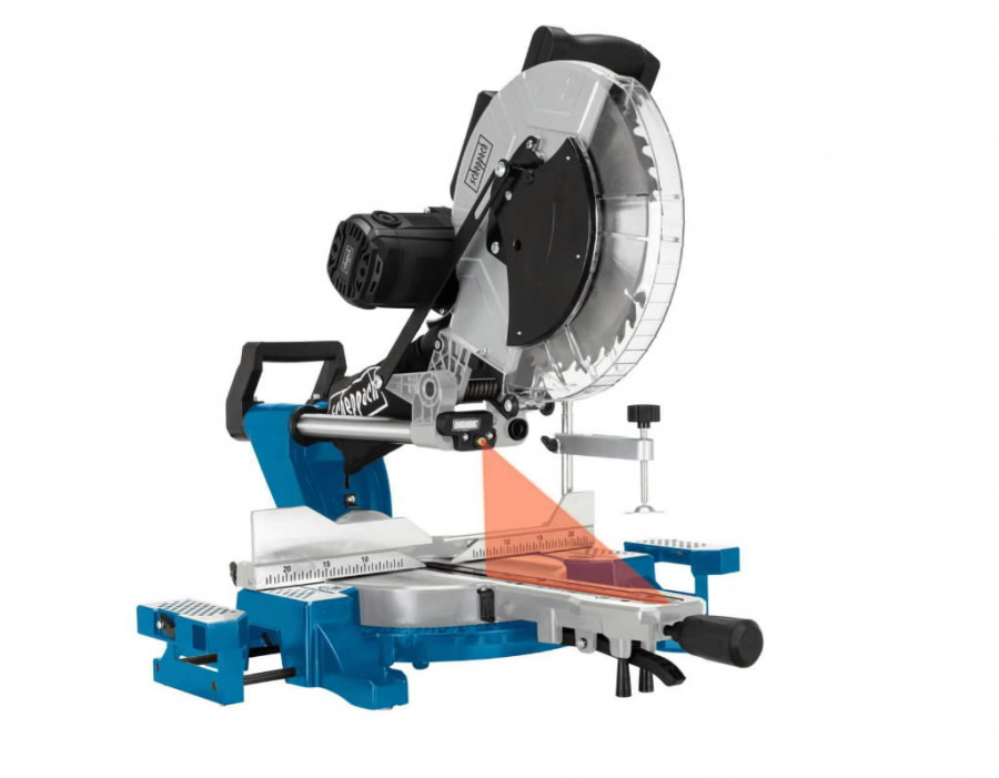 Skersinio pjovimo staklės HM140L + papildomas pjovimo diskas, Scheppach - Image 4