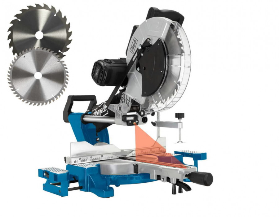 Skersinio pjovimo staklės HM140L + papildomas pjovimo diskas, Scheppach - Image 9