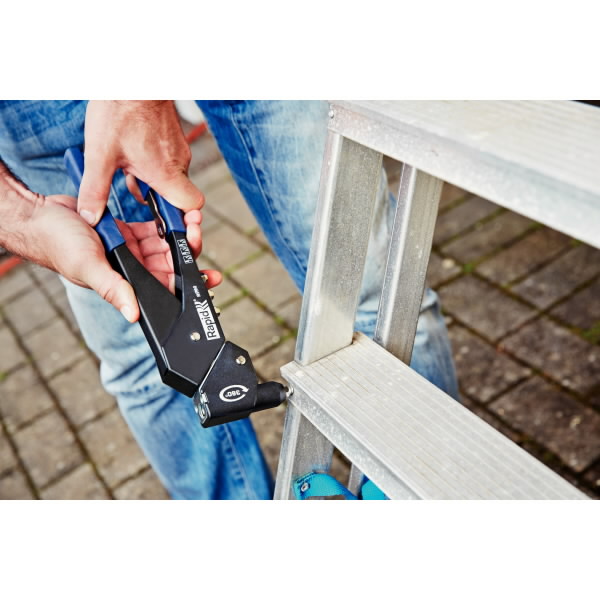 Kniedės Al 4,0x12mm 50 vnt + Drill C, Rapid