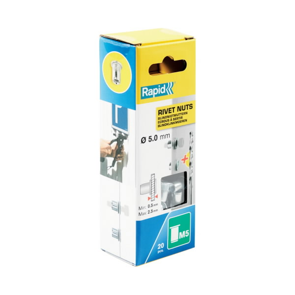 Kniedės M5, 20 vnt, Rapid - Image 2