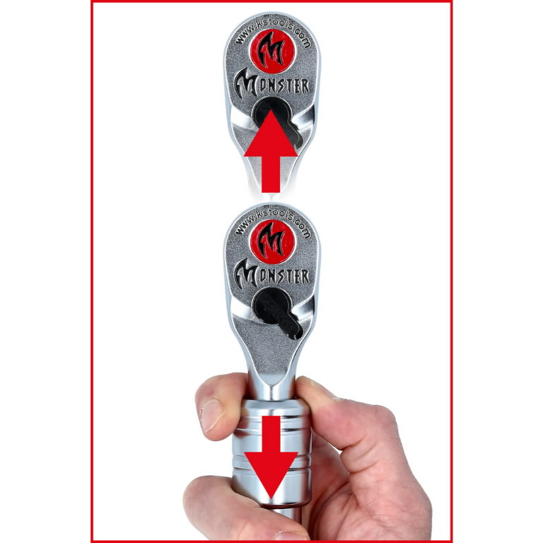 Teleskopinė terkšlė Monster 1/2" 406-635mm, KS Tools