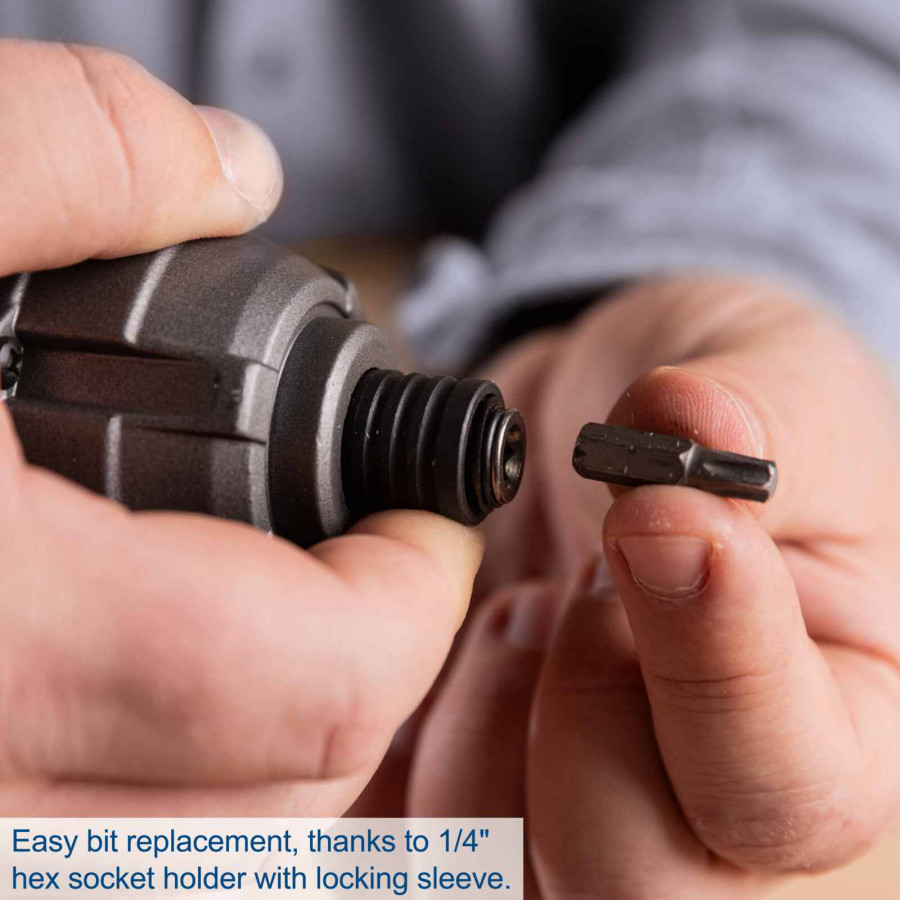 Akumuliatorinis smūginis suktuvas C-ID180-X 20V, korpusas, Scheppach - Image 4