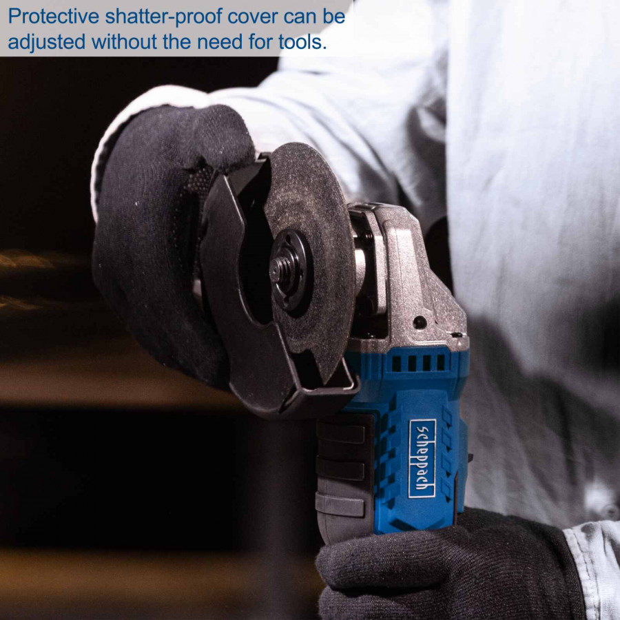 Akum. kampinis šlifuoklis C-AG125-X, korpusas, Scheppach - Image 6