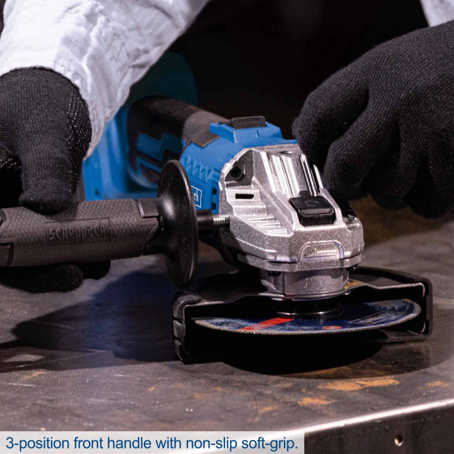 Akum. kampinis šlifuoklis C-AG125-X, korpusas, Scheppach - Image 7