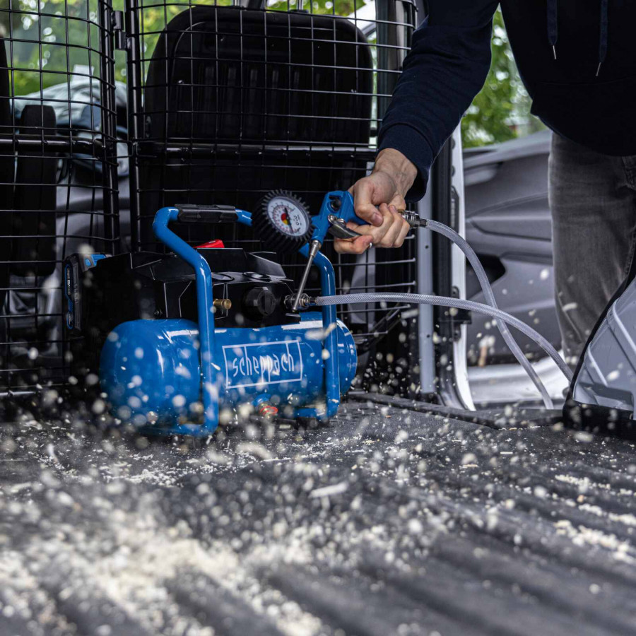 Akum. kompresorius C-ACT160/6-X Set 2.5, Scheppach - Image 3