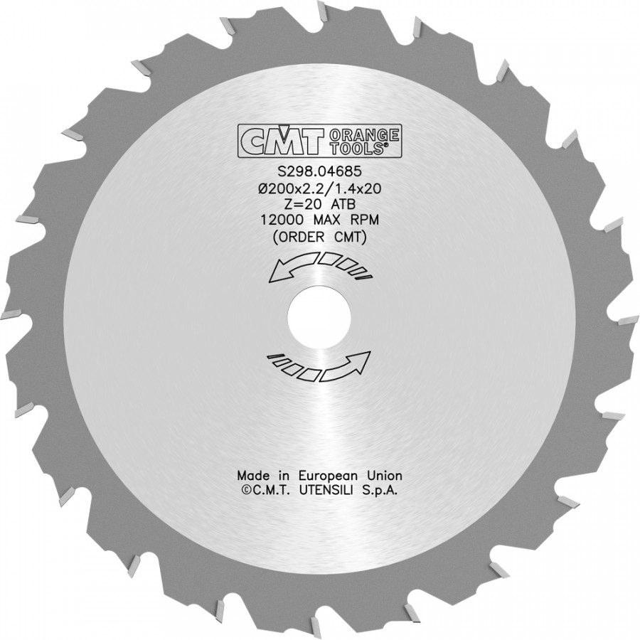 Medžių ir žolės pjovimo diskas 2,2 mm 200 x 20 mm, Z20, CMT