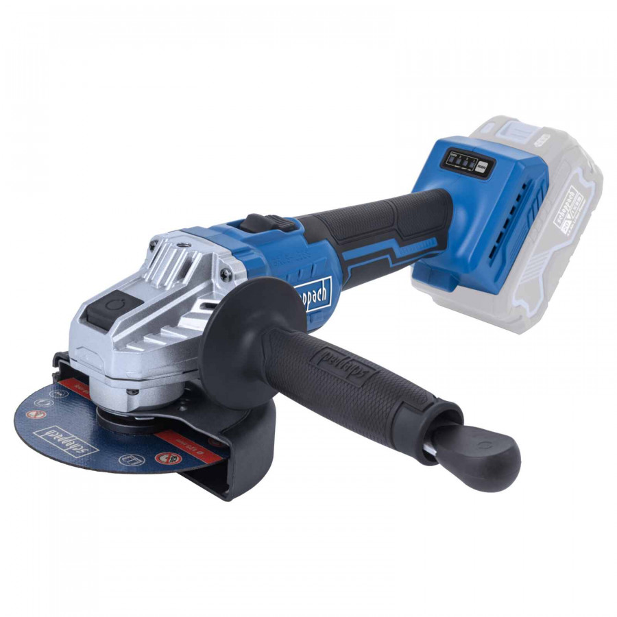 Akumuliatorinis kampinis šlifuoklis BC-AG125P-X, korpusas, Scheppach - Image 2