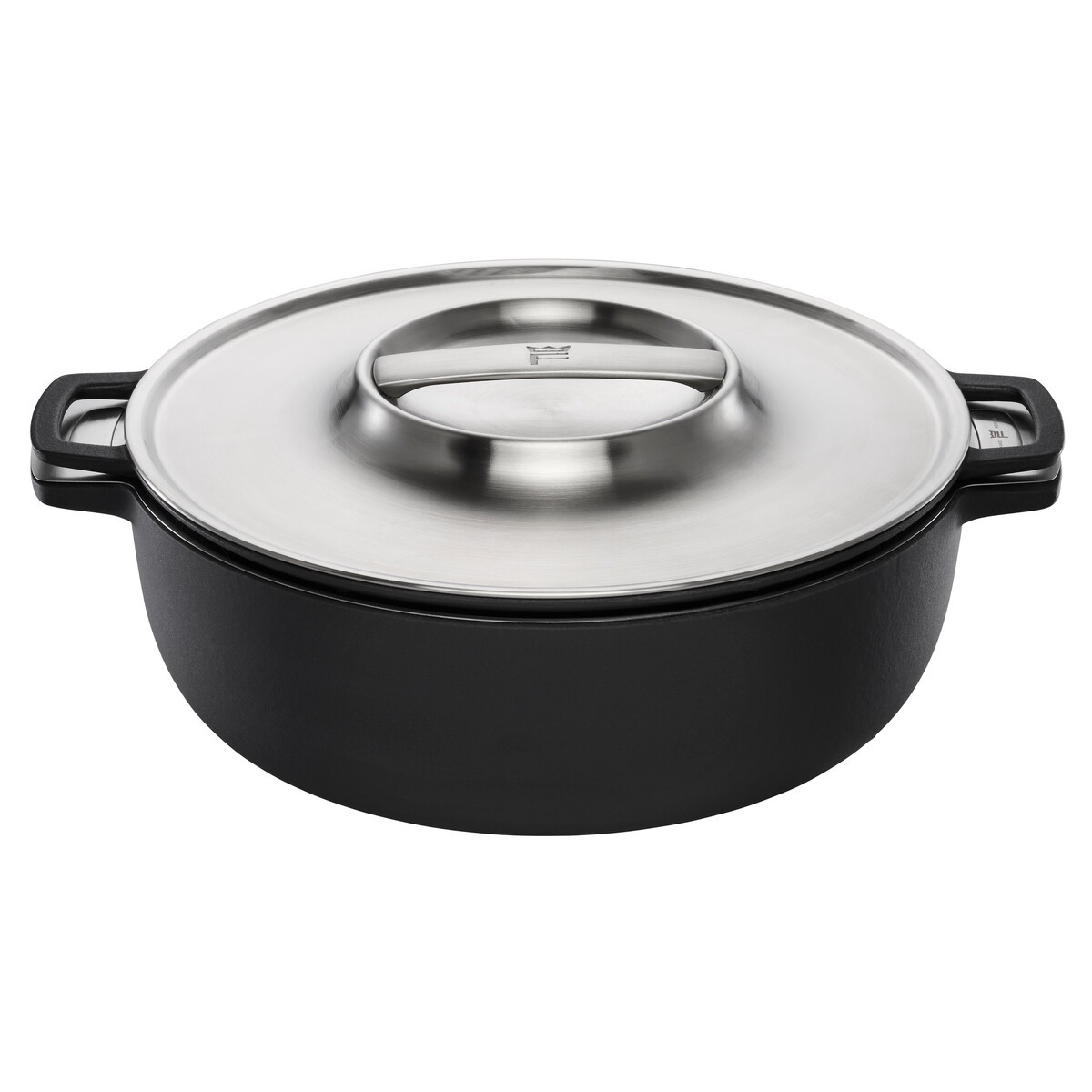 Norden Grill Chef ketaus puodas su nerūdijančio plieno dangčiu (30 cm)
