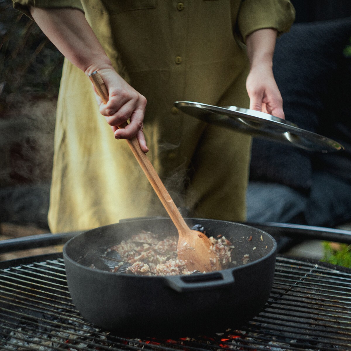 Norden Grill Chef ketaus puodas su nerūdijančio plieno dangčiu (30 cm) - Image 5