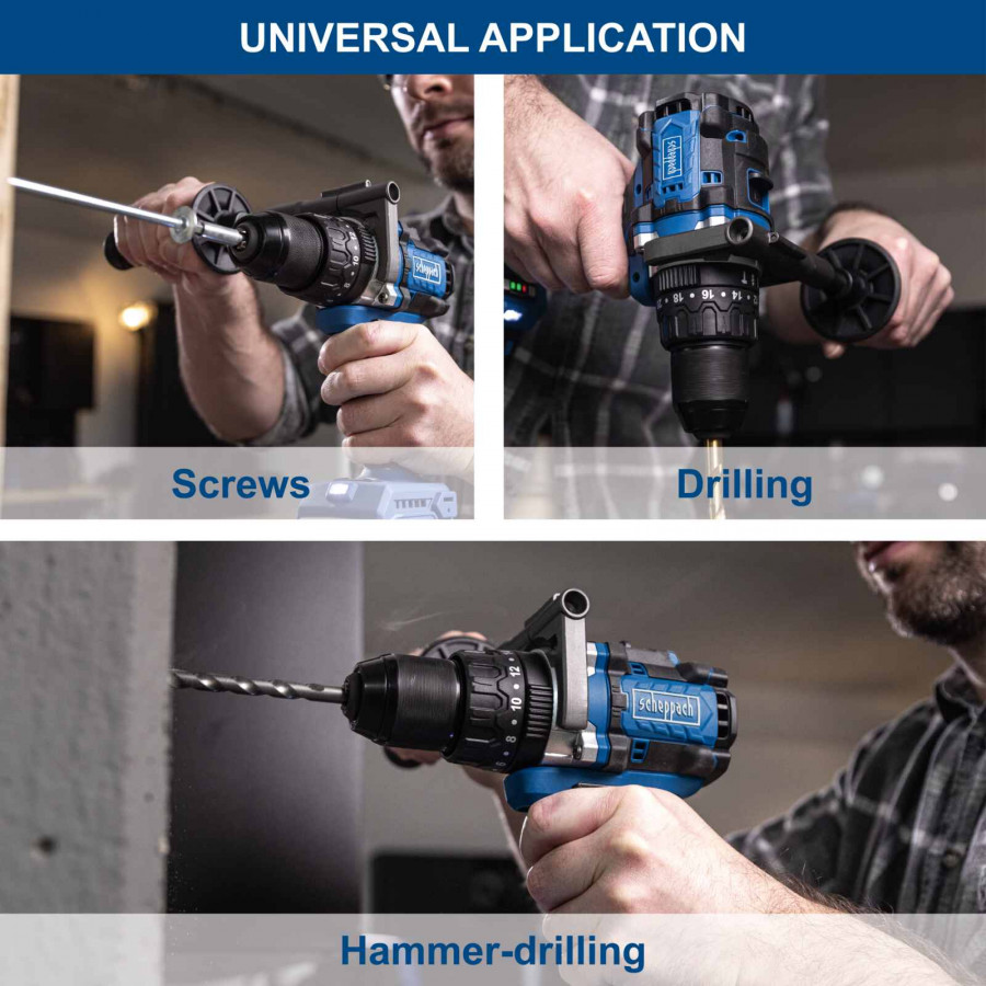 Akumuliatorinis suktuvas/gręžtuvas BC-CD150-X – SET S, Scheppach - Image 4