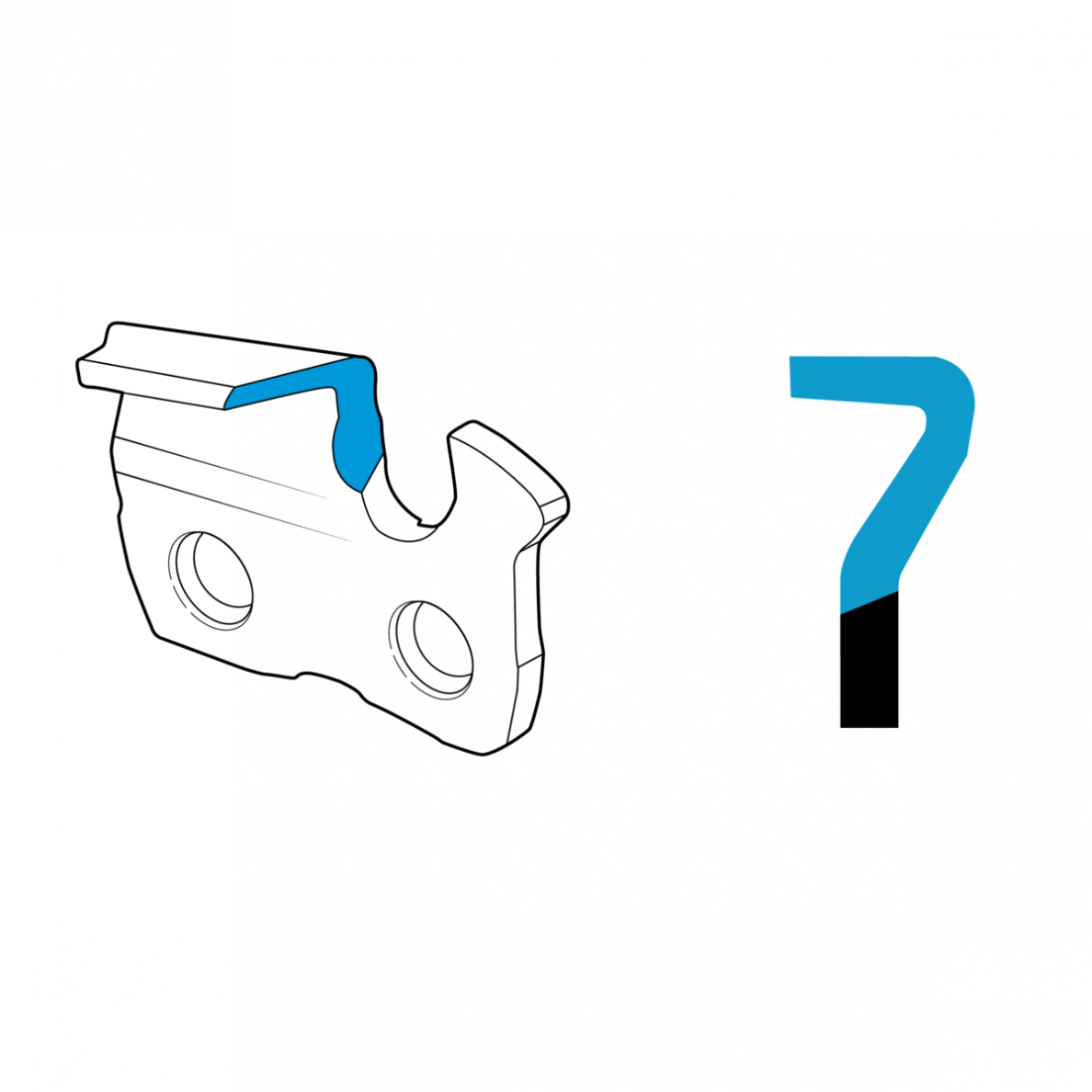 Oregon pjovimo grandinė 80TXL059E - 1,1 mm/59 nareliai/apvaliu kampu