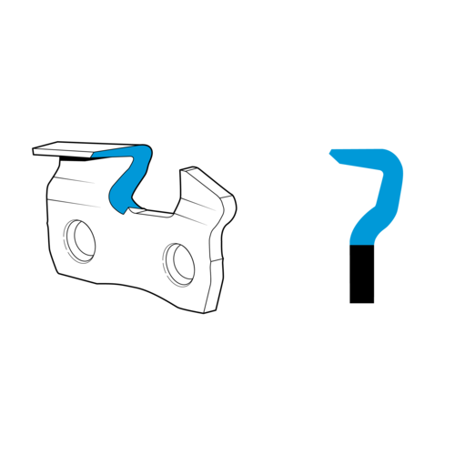 Oregon pjovimo grandinė 91VXL056E - 1,3 mm/56 nareliai/apvaliu kampu