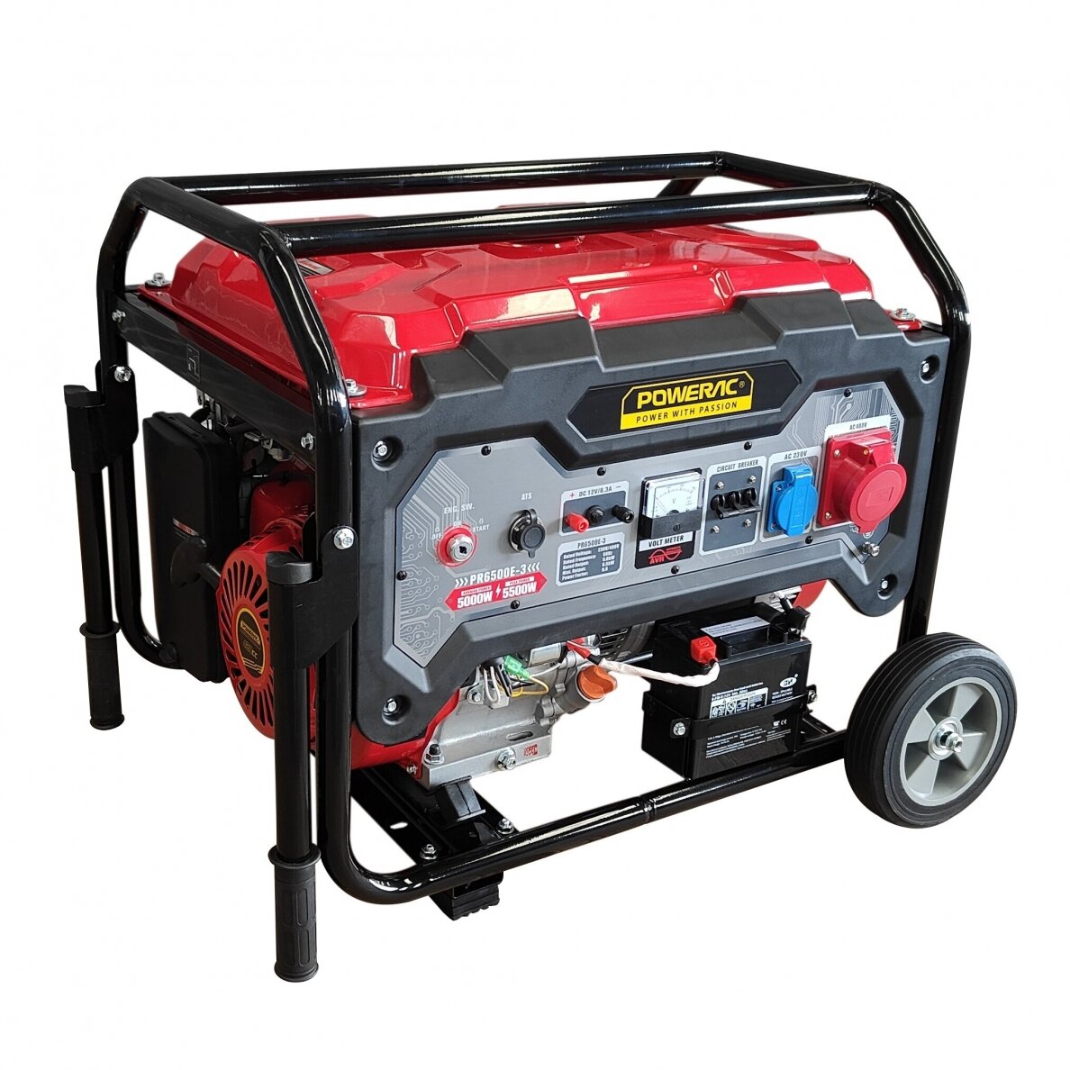Powerac PR6500-3E benzininis generatorius