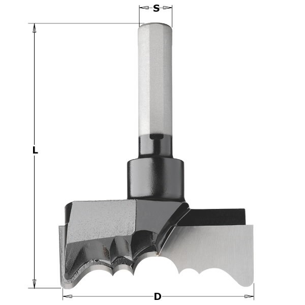 ROSETTE CUTTER HW S=9,5 D=54 RH (1), CMT