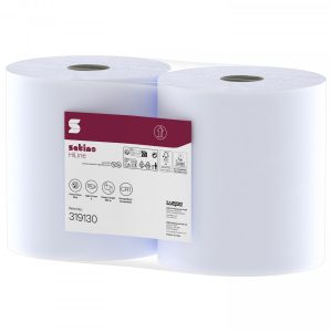 Popierinių šluosčių ritinys Satino HiLine, 350 m CR1, Satino by WEPA