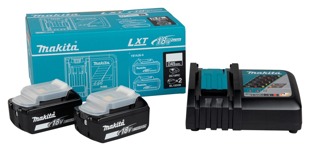 Komplektas LXT PowerPack (kroviklis DC18RC, 2x5,0Ah BL1850B) Makita