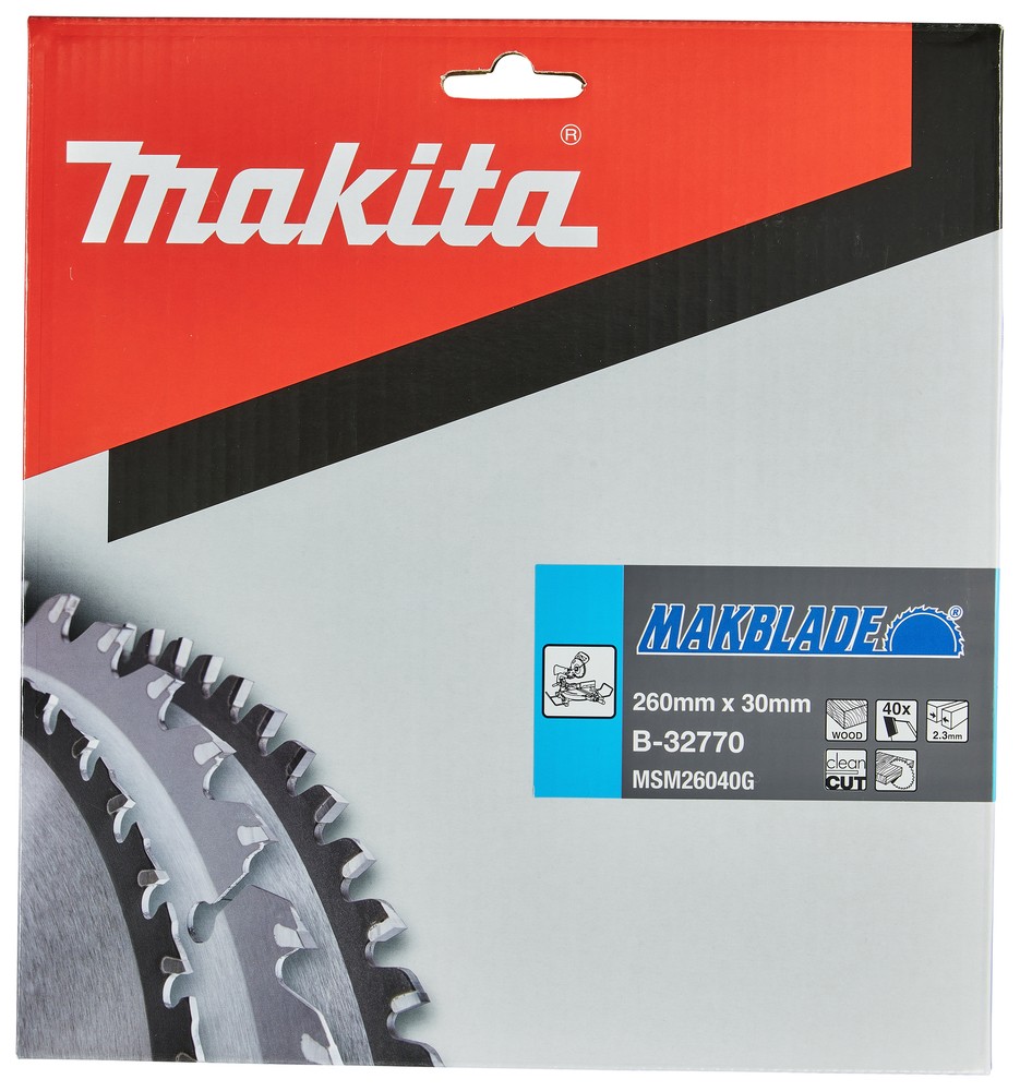 Pjovimo diskas medienai 260X2.3X30mm 5° T40 MAKBLADE Pjovimo diskas medienai 260X2.3X30mm 5° T40 MAKBLADE - Image 3