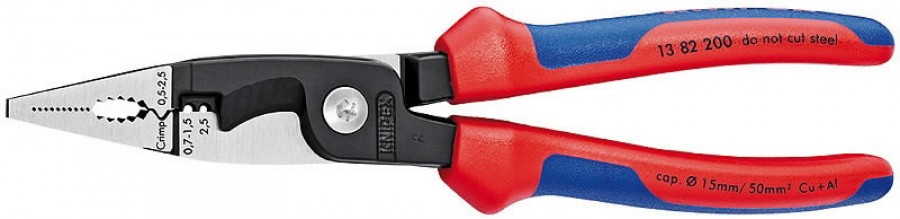 Elektros instaliacijos replės 200mm, Knipex Elektros instaliacijos replės 200mm, Knipex