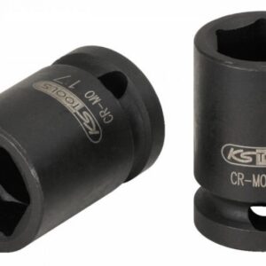 1/2" šešiakampė smūginė galvutė, trumpa 12mm, KS Tools