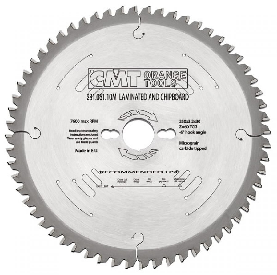 Pjovimo diskas laminatinei plokštei 300×3.2x30mm Z96 a=10° T 300×3.2x30mm Z96 a=10° TCG, CMT Pjovimo diskas laminatinei plokštei 300x3.2x30mm Z96 a=10° T 300x3.2x30mm Z96 a=10° TCG, CMT - Image 3