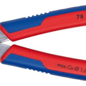 Elektronikos žnyplės 125mm INOX su prispaudimu, Knipex