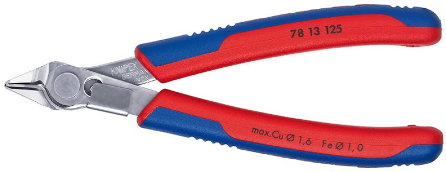 Elektronikos žnyplės 125mm INOX su prispaudimu, Knipex Elektronikos žnyplės 125mm INOX su prispaudimu, Knipex