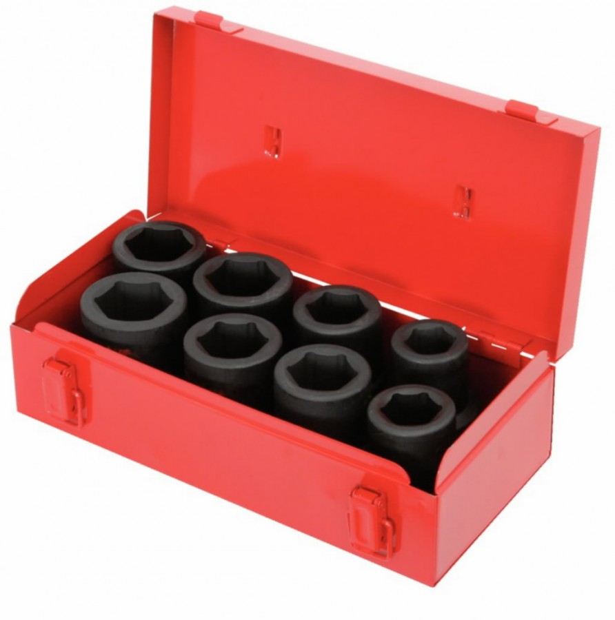 Smūginių galvučių komplektas 1” 27-38mm 8vnt, KS Tools Smūginių galvučių komplektas 1'' 27-38mm 8vnt, KS Tools
